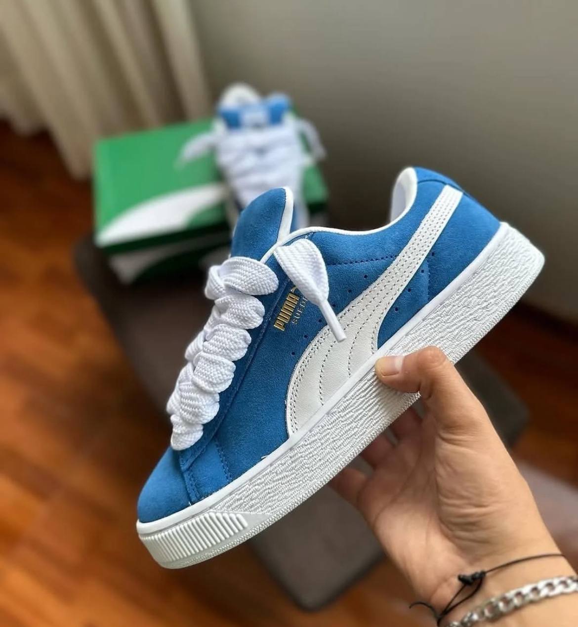 PUMA SUEDE PLEASURE XL BLUE