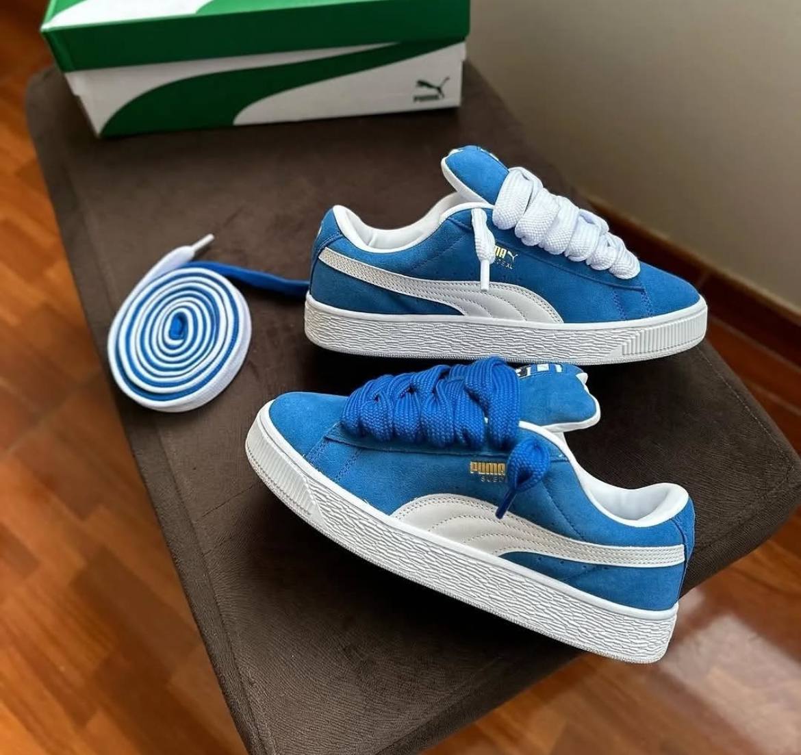 PUMA SUEDE PLEASURE XL BLUE