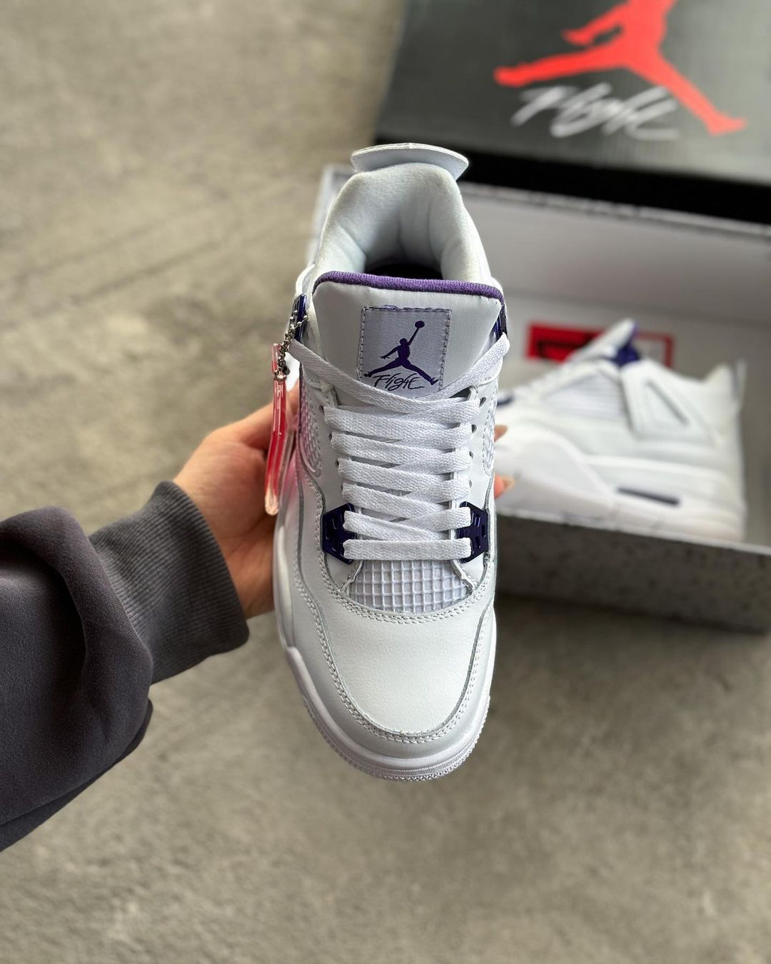 Jordan Retro 4 Metallic Purple